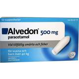 Alvedon Receptfria läkemedel Alvedon 500mg 10 st Stolpiller