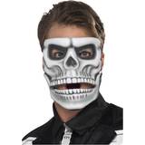 Grå - Nordamerika Maskeradkläder Smiffys Day of the Dead Skeleton Mask