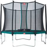 Gröna Studsmattor BERG Favorit 430cm + Safety Net Comfort