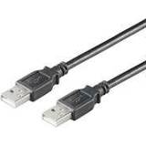 Skärmad - USB A-USB A - USB-kabel Kablar Wentronic Hi-Speed USB A-USB A 2.0 3m