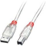Röda - USB A-USB B - USB-kabel Kablar Lindy USB A-USB B 2.0 0.2m