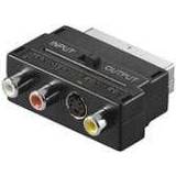 S-video Kablar Wentronic SCART-3RCA Adapter