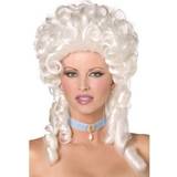 Barocken - Klänningar Maskeradkläder Smiffys Baroque Wig White
