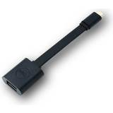 Dell Rund - USB-kabel Kablar Dell USB-C - USB-A 3.0 0.1m