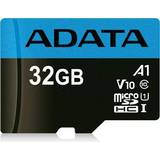 MicroSDHC Minneskort & USB-minnen Adata Premier microSDHC Class 10 UHS-I U1 V10 A1 85/25MB/s 32GB +Adapter