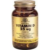 Solgar D-vitaminer Fettsyror Solgar D-Vitamin 25 ug (1000 IU) 100 st