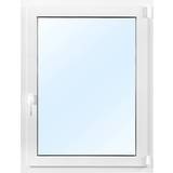 PVC-U - Svart Sidohängda fönster Drumdial M18 PVC-U Sidohängt fönster 2-glasfönster 80x100cm