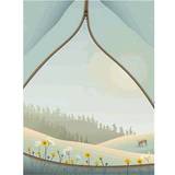 Vissevasse Tent with a View Poster 30x40cm