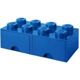 Blåa Förvaringslådor Barnrum Lego 8 Stud Storage Brick Drawer 5005399