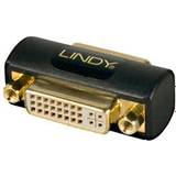 Hona - Hona - Kabeladaptrar - Skärmad Kablar Lindy Premium DVI-DVI Adapter