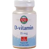 Kal Vitaminer & Kosttillskott Kal D-vitamin 25mcg 100 st