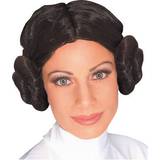 Star Wars Korta peruker Rubies Adult Princess Leia Wig