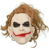 Gummi/Latex - Vit Heltäckande masker Hisab Joker Latex Mask Joker with Hair