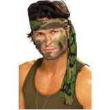 Grön - Uniformer & Yrken Maskeradkläder Smiffys Kamouflage Pannband