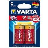 Varta Alkalisk - Engångsbatterier - Guld Batterier & Laddbart Varta C Max Tech 2-pack