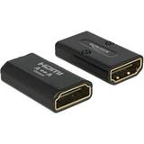 Guld - HDMI-kablar - Standard HDMI-Standard HDMI DeLock HDMI - HDMI High Speed with Ethernet F-F