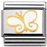 Nomination Composable Classic Link Butterfly Charm - Silver/Gold/White