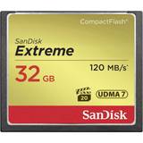 32 GB - Compact Flash Minneskort SanDisk Extreme Compact Flash 120MB/s 32GB