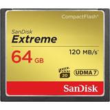 SanDisk 64 GB Minneskort SanDisk Extreme Compact Flash 120MB/s 64GB