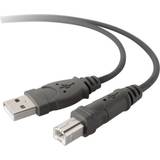 Gråa - USB A-USB B - USB-kabel Kablar Belkin Premium USB A - USB B 2.0 3m