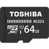 Toshiba microSDXC Minneskort & USB-minnen Toshiba M203 MicroSDXC Class 10 UHS-I U1 100MB/s 64GB +Adepter