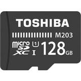 Toshiba microSDXC Minneskort & USB-minnen Toshiba M203 MicroSDXC Class 10 UHS-I U1 100MB/s 128GB +Adepter
