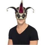 Röd Maskerad Ögonmasker Smiffys Gothic Venetian Harlequin Eyemask