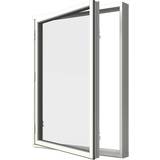 Aluminium - Brun Sidohängda fönster Elitfönster Retro Aluminium Sidohängt fönster 3-glasfönster 48x48cm
