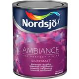 Väggfärg 10 liter Nordsjö Ambiance Silk Matt Väggfärg Vit 10L