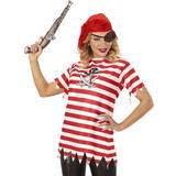 T-shirts Dräkter & Kläder Widmann Striped Pirate Girl