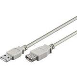 Wentronic Rund - USB-kabel Kablar Wentronic Hi-Speed USB A-USB A M-F 0.3m