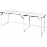 VidaXL Campingbord vidaXL Foldable Camping Table with Adjustable Height 180x60cm