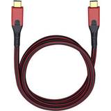 Röda - USB-USB - USB-kabel Kablar Oehlbach Evolution CC USB C-USB C 3.1 Gen 2 3m
