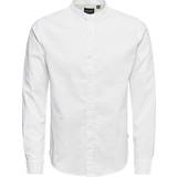 Only & Sons Skjortor Only & Sons Solid Long Sleeved Shirt - White