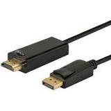 DisplayPort-kablar - Guld Savio Displayport - HDMI 1.5m