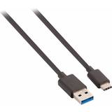 USB A-USB C - USB-kabel Kablar Valueline USB A-USB C 3.0 1m