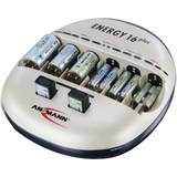 AAA (LR03) - Laddare - Silver Batterier & Laddbart Ansmann Energy 16 Plus
