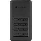 Verbatim SSDs - USB 3.2 Gen 2 Hårddiskar Verbatim Store 'n' Go Secure 256GB USB-C