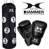 Boxningshandskar - Svarta Boxningsset Hammer Sparring Boxing Set