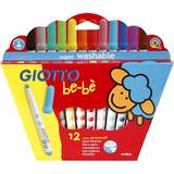 Svarta Tuschpennor Giotto Be-Bè Colored Pen 12-pack