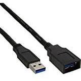 Hane - Hona - USB A-USB B - USB-kabel Kablar InLine USB A-USB B M-F 3.0 2m