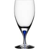 Blåa Ölglas Orrefors Intermezzo Ölglas 33cl