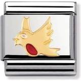 Nomination Composable Classic Link Robin Charm - Silver/Gold/Red