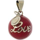 Babynord Bola Love Pendant - Gold/Red