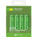 AA (LR06) Batterier & Laddbart GP Batteries ReCyko+ 210AAHCE2GBW4 Compatible 4-pack