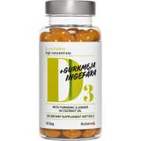 Gurkmeja Vitaminer & Mineraler BioSalma D3 62.5ug + Turmeric And Ginger 120 st