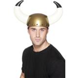 Vikingar Huvudbonader Smiffys Viking Helmet Gold