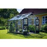 Växthus härdat glas Juliana Premium 10.9m² 3mm Aluminium Härdat glas
