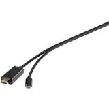 HDMI-kablar - Skärmad - USB C-HDMI Renkforce USB C-HDMI 3m
