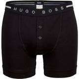 Hugo Boss Mjukisbyxor Kläder HUGO BOSS Ribbed Cotton Button Fly Trunk - Black